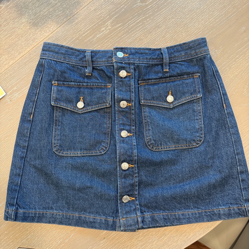 LOFT Classic Blue Denim Skirt